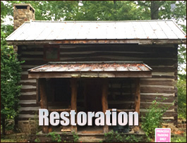 Historic Log Cabin Restoration  Thornton, Kentucky